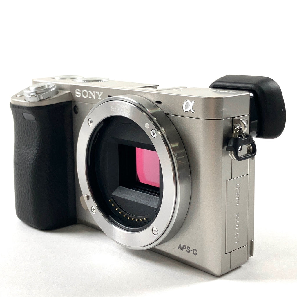 ソニー SONY α6000 パワーズームレンズキット ILCE-6000L S シルバー デジタル ミラーレス 一眼カメラ 【中古】cambb