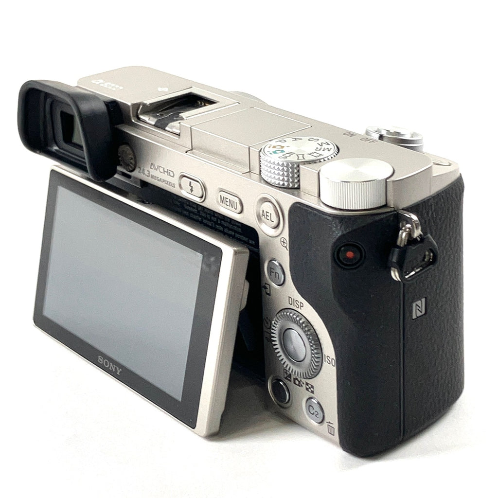 ソニー SONY α6000 パワーズームレンズキット ILCE-6000L S シルバー デジタル ミラーレス 一眼カメラ 【中古】cambb