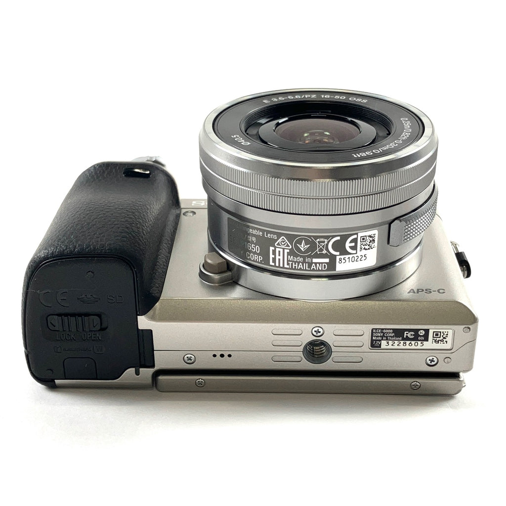 ソニー SONY α6000 パワーズームレンズキット ILCE-6000L S シルバー デジタル ミラーレス 一眼カメラ 【中古】cambb
