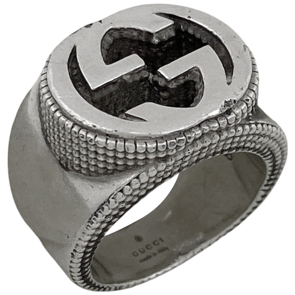 Gucci Interlocking ring in 925 sterling silver | GUCCI® US