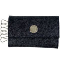 ブルガリ ロゴ 6連 キーケース 鍵入れ キーホルダー キーフック キーケース レザー ブラック レディース 【中古】 brbag