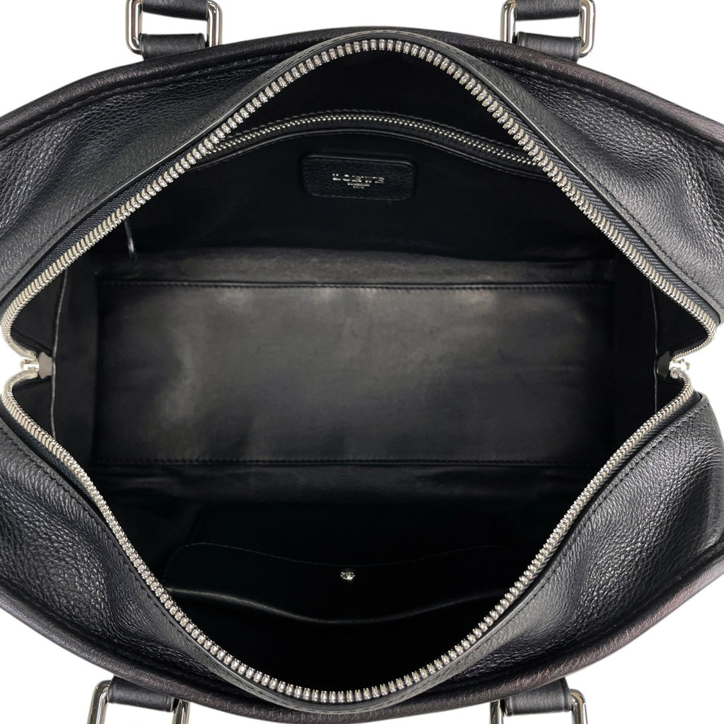 ロエベ アマソナ 28 アナグラム ロゴ ハンドバッグ レザー ブラック レディース 【中古】 brbag