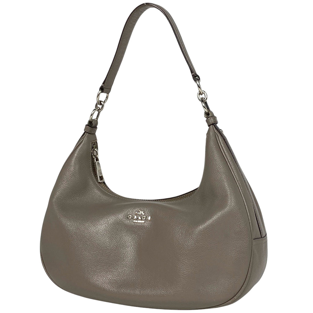 コーチ ロゴ ハンドバッグ 2WAY ショルダーバッグ ハンドバッグ レザー グレージュ F35250 レディース 【中古】 brbag