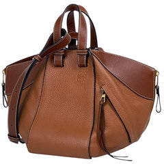 ロエベ ハンモック バッグ スモール 2WAY ショルダーバッグ アナグラム ハンドバッグ レザー ブラウン レディース 【中古】brbag