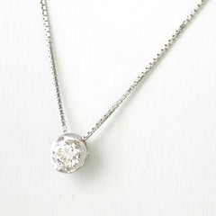 ダイヤモンド デザインネックレス WG ホワイトゴールド ペンダント ネックレス K18 WG ダイヤモンド レディース 【中古】nbjwl