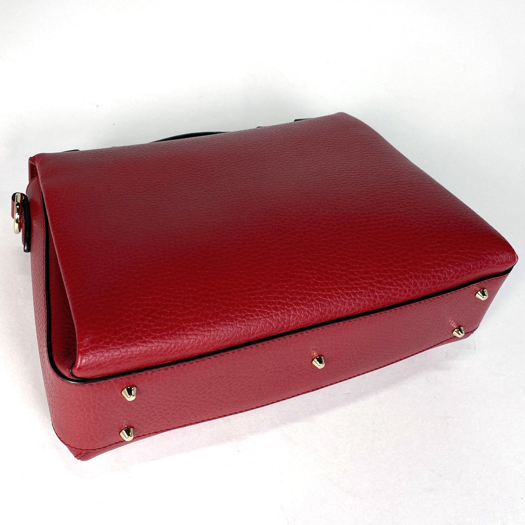 グッチ インターロッキングG ハンドバッグ 2WAY ショルダーバッグ ハンドバッグ レザー レッド 510302 レディース 【中古】brbag
