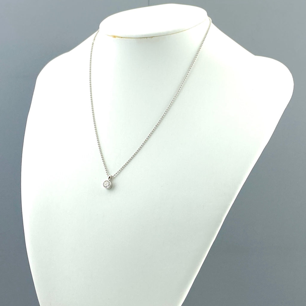 ダイヤモンド デザインネックレス プラチナ ペンダント ネックレス Pt900 Pt850 ダイヤモンド レディース 【中古】nbjwl