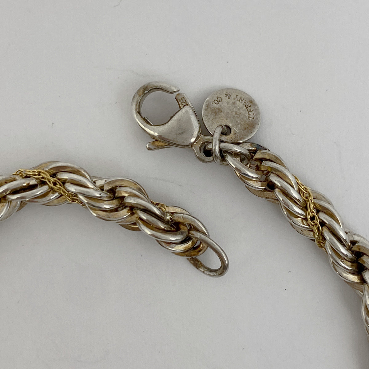 喜平 ブレスレット 18金 18k K18WG ホワイトゴールド メンズ