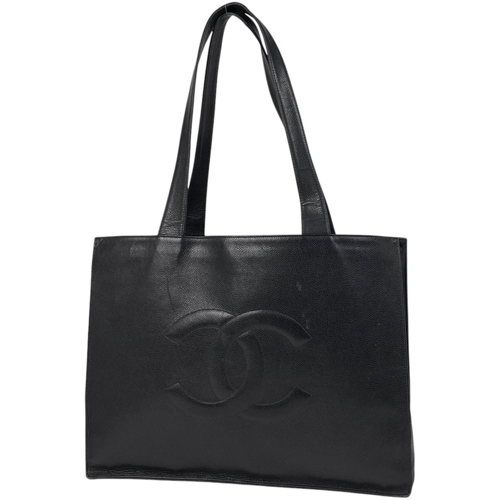 シャネル ココマーク トートバッグ ショルダーバッグ トートバッグ キャビアスキン ブラック レディース 【中古】 brbag