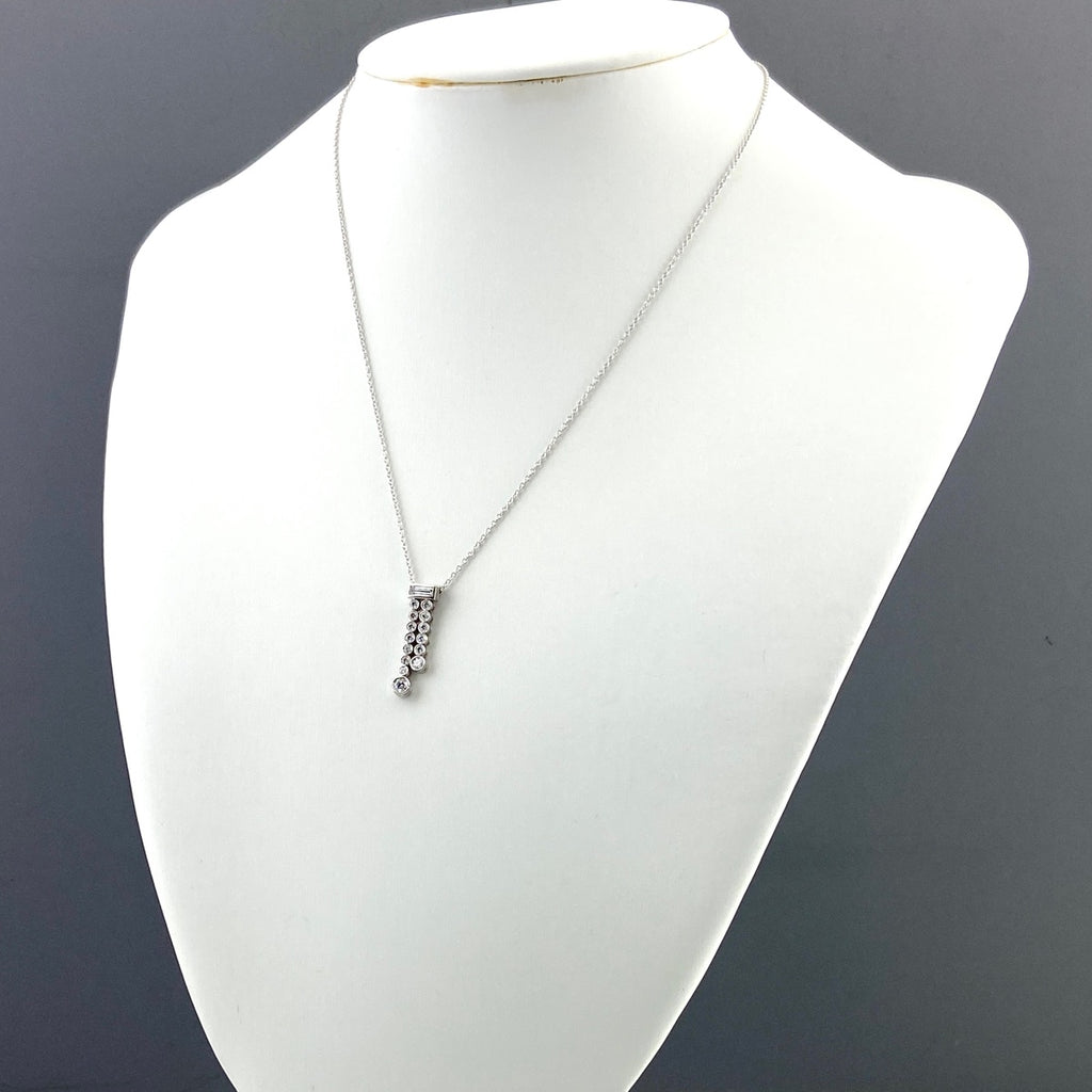 ティファニー ジャズ ネックレス プラチナ ペンダント メレダイヤ ネックレス Pt950 ダイヤモンド レディース 【中古】brjwl