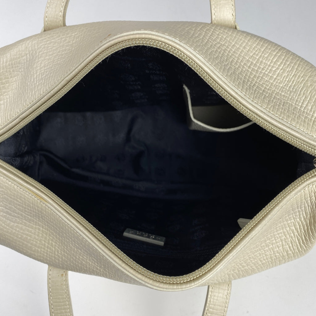 ロエベ ロゴ ハンドバッグ 手提げ ハンドバッグ レザー ホワイト レディース 【中古】brbag