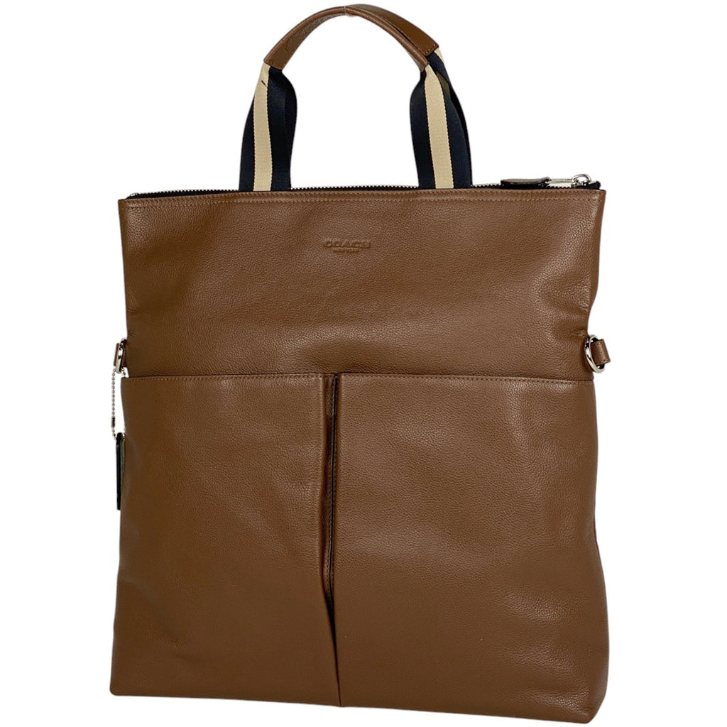 コーチ ロゴ トートバッグ 2WAY ショルダーバッグ トートバッグ レザー ブラウン F54759 レディース 【中古】 brbag