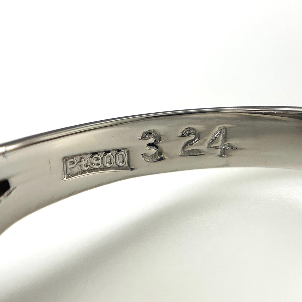 あ*ん様 Pt900≫【翡翠×メレダイヤ0.83ct◆10号リング・指輪】　#H バイセル公式】翡翠 デザインリング プラチナ 指輪 メレダイヤ
