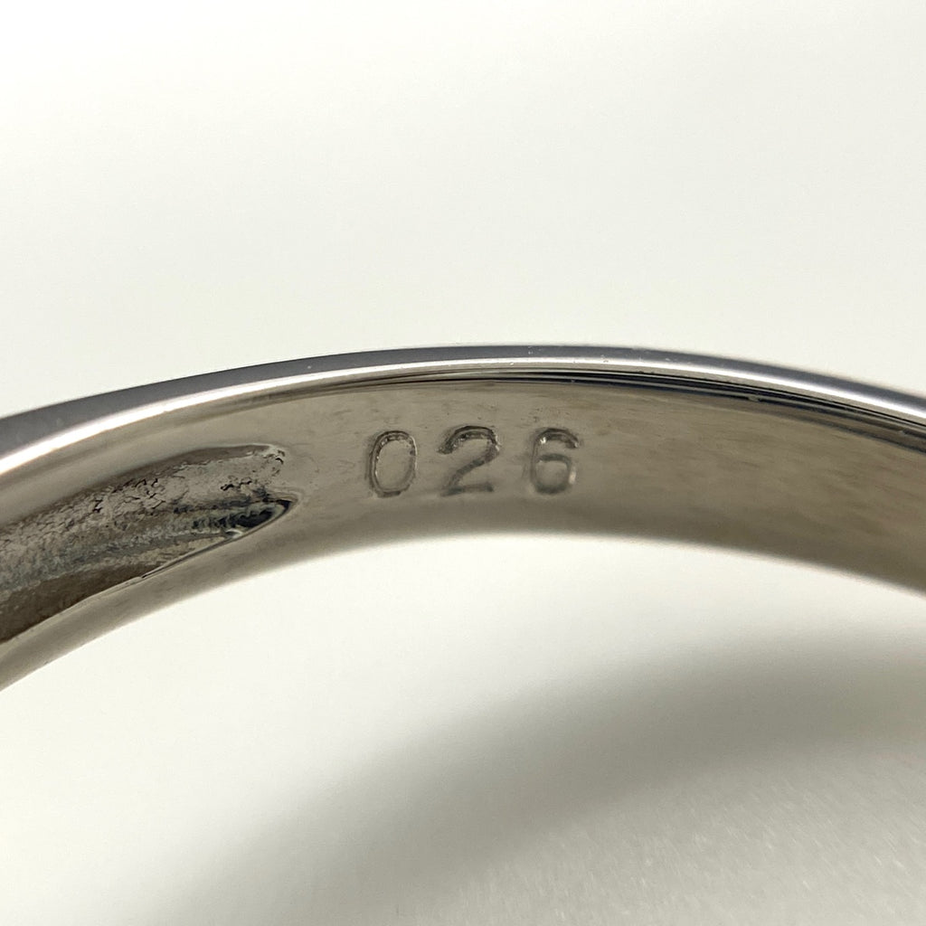 ルビー デザインリング プラチナ 指輪 メレダイヤ リング 13号 Pt900 ルビー ダイヤモンド レディース 【中古】nbjwl