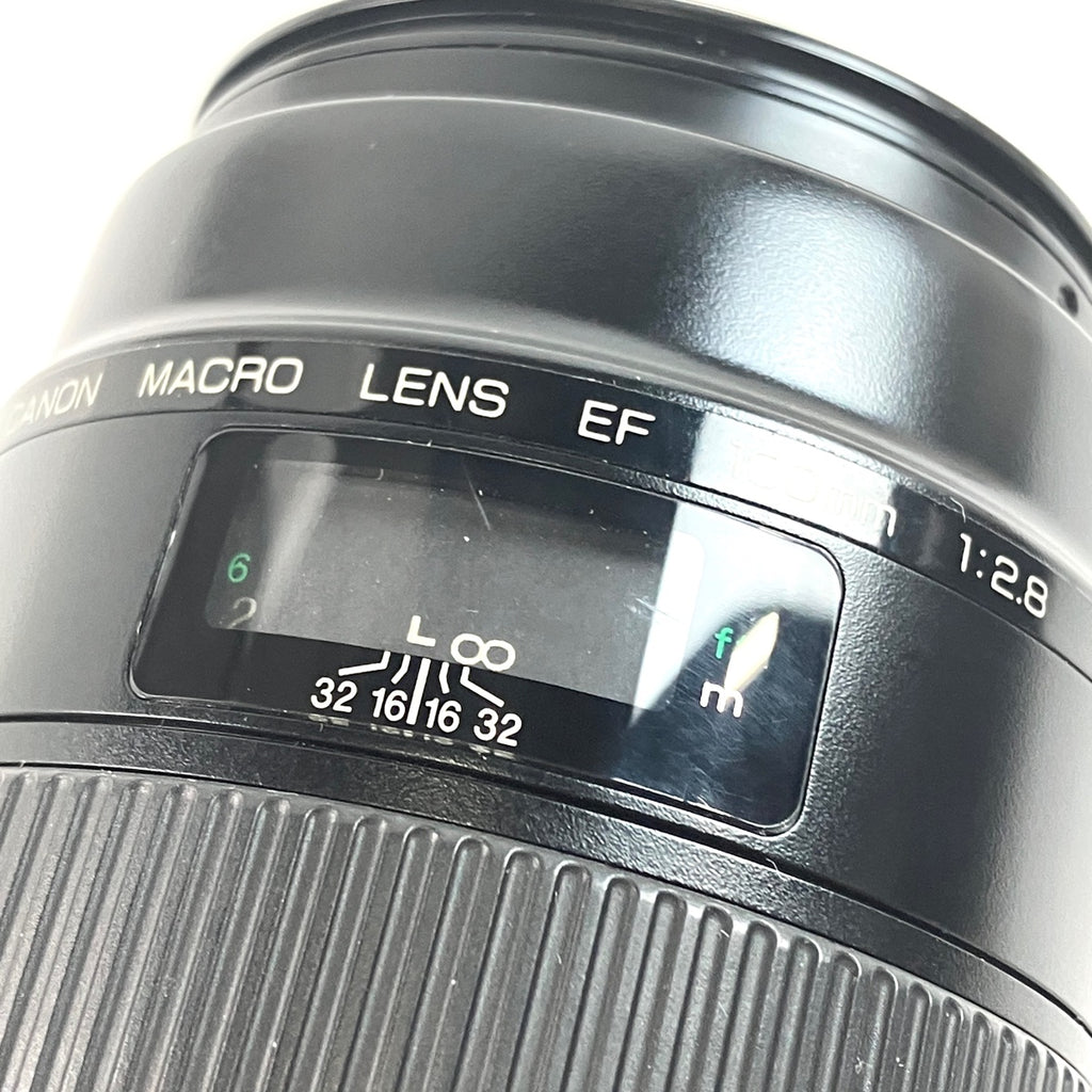 キヤノン Canon EF 100mm F2.8 MACRO 一眼カメラ用レンズ（オートフォーカス） 【中古】