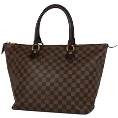 ルイ・ヴィトン サレヤ MM 手提げ ハンドバッグ  トートバッグ ダミエ ブラウン N51182 レディース 【中古】 brbag