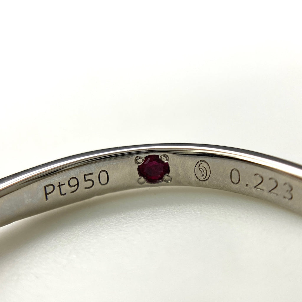 ダイヤモンド デザインリング プラチナ 指輪 メレダイヤ リング 10.5号 Pt950 ダイヤモンド レディース 【中古】nbjwl