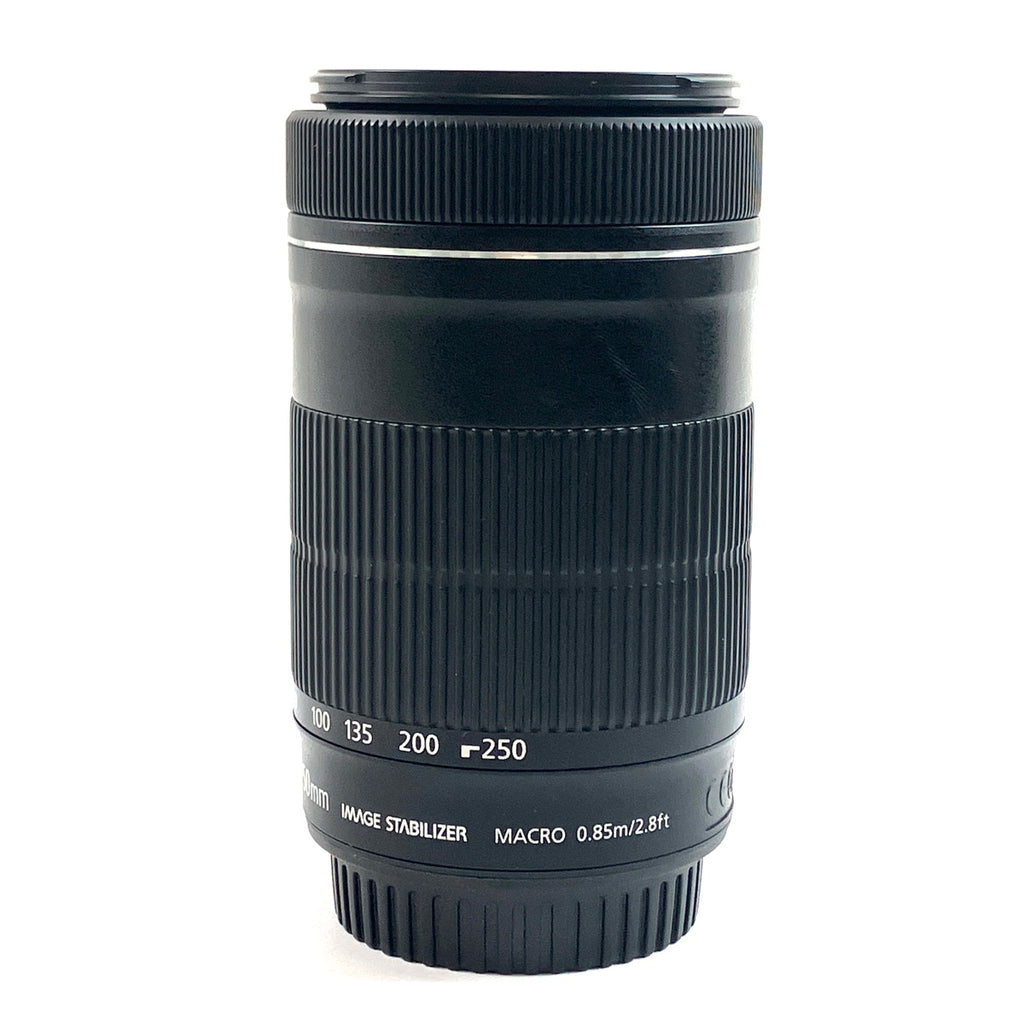 キヤノン Canon EF-S 55-250mm F4-5.6 IS STM ＋ マウントアダプターキヤノンEF レンズ-キヤノンEOS Mボディ用 一眼カメラ用レンズ（オートフォーカス） 【中古】