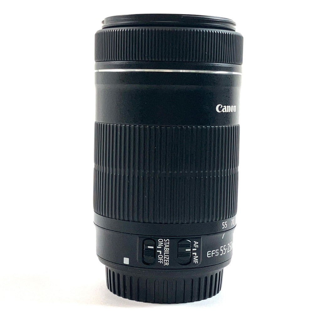 キヤノン Canon EF-S 55-250mm F4-5.6 IS STM ＋ マウントアダプターキヤノンEF レンズ-キヤノンEOS Mボディ用 一眼カメラ用レンズ（オートフォーカス） 【中古】