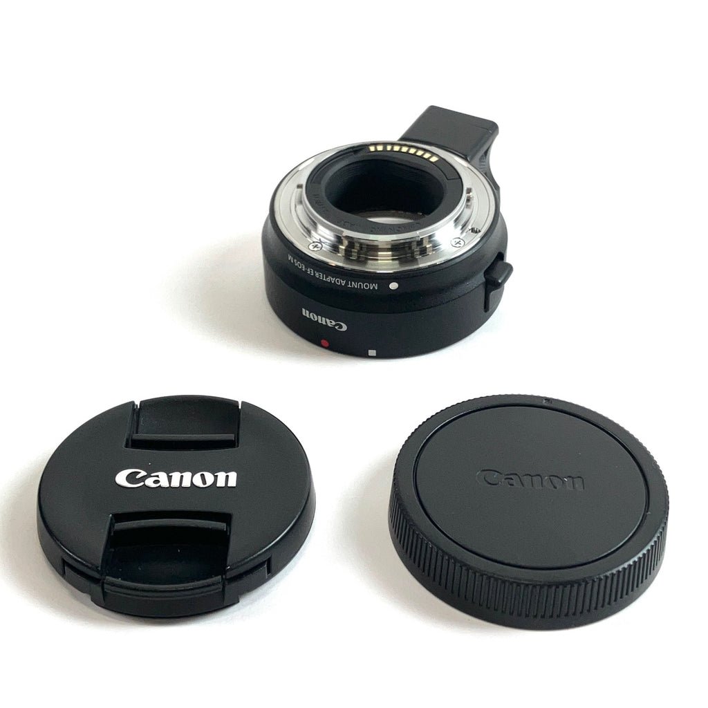 キヤノン Canon EF-S 55-250mm F4-5.6 IS STM ＋ マウントアダプターキヤノンEF レンズ-キヤノンEOS Mボディ用 一眼カメラ用レンズ（オートフォーカス） 【中古】