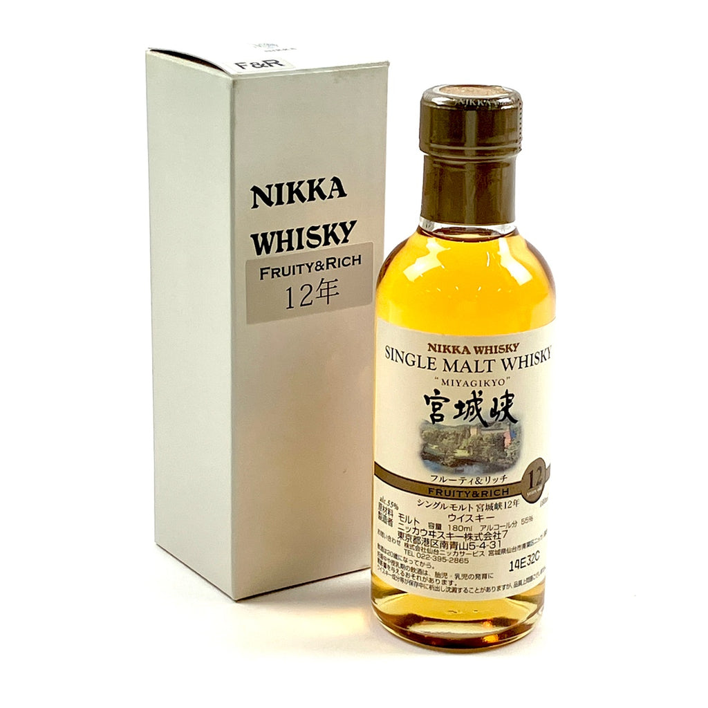 【東京都内限定お届け】ニッカ NIKKA 宮城峡 12年 フルーティ＆リッチ 180ml 国産ウイスキー 【古酒】