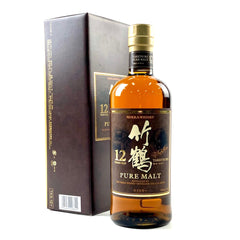 【東京都内限定お届け】ニッカ NIKKA 竹鶴 12年 ピュアモルト 丸瓶 700ml 国産ウイスキー 【古酒】