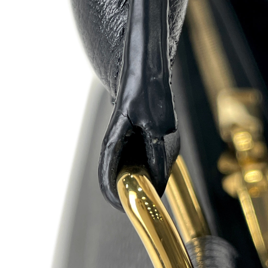 【在庫一掃】 セリーヌ ミディアム カバ ドゥ フランス ハンドバッグ トートバッグ ハンドバッグ レザー ブラック レディース 【中古】 brbag