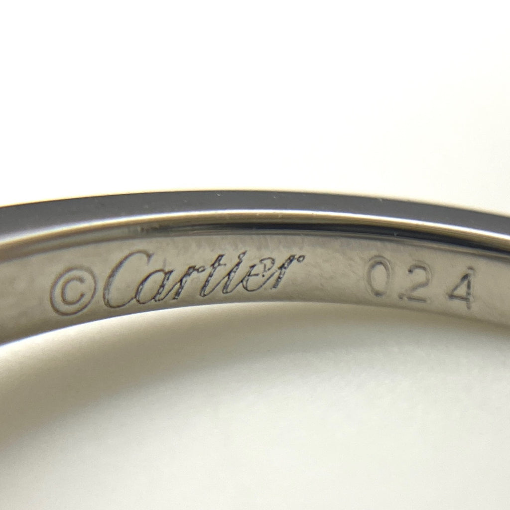 カルティエ バレリーナ リング プラチナ 指輪 メレダイヤ リング 5号 Pt950 ダイヤモンド レディース 【中古】brjwl