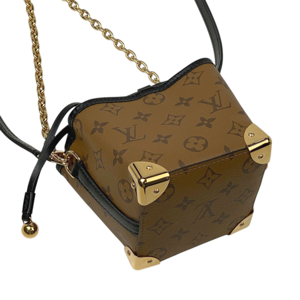 ルイ・ヴィトン ノエ パース LV チャーム ワンショルダー ショルダーバッグ モノグラムリバース ブラウン M82885 レディース 【中古】brbag