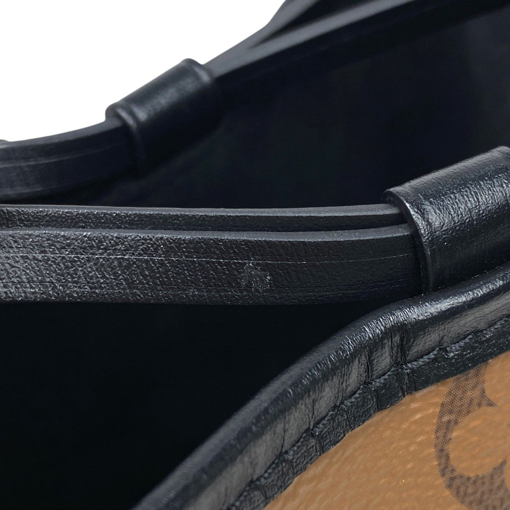ルイ・ヴィトン ノエ パース LV チャーム ワンショルダー ショルダーバッグ モノグラムリバース ブラウン M82885 レディース 【中古】brbag