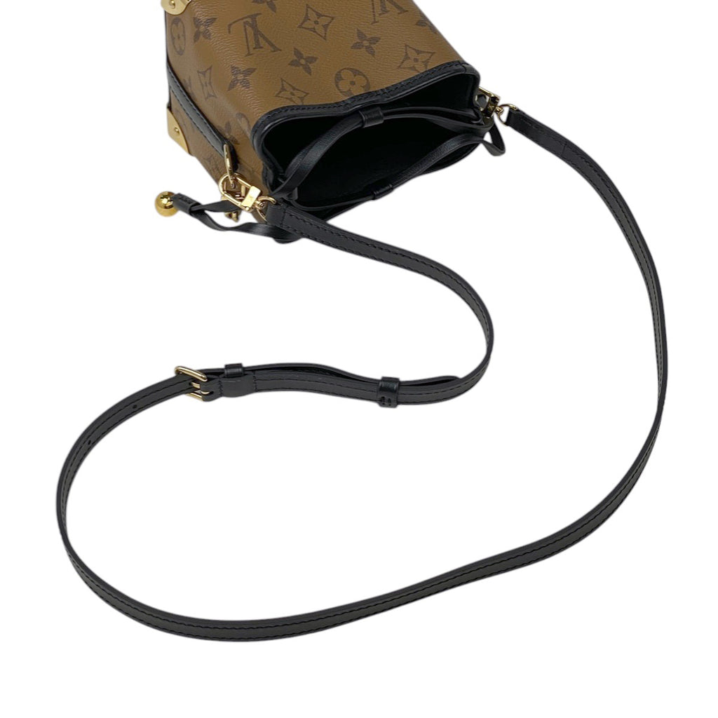 ルイ・ヴィトン ノエ パース LV チャーム ワンショルダー ショルダーバッグ モノグラムリバース ブラウン M82885 レディース 【中古】brbag