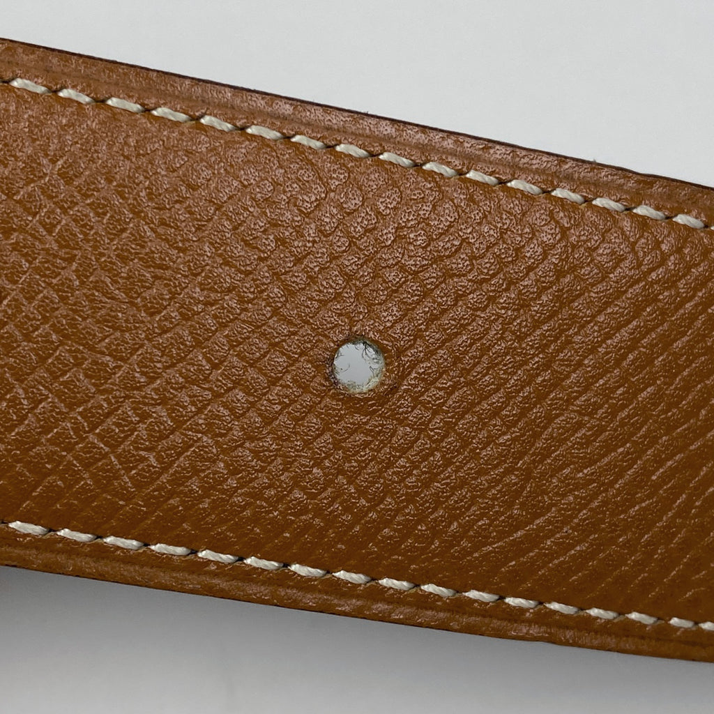 エルメス コンスタンス リバーシブル H ベルト □B刻印 ベルト レザー ブラウン ブラック レディース 【中古】brbag