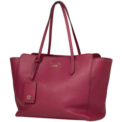 グッチ スウィング トートバッグ ロゴ ショルダーバッグ トートバッグ レザー ピンク 354397 レディース 【中古】brbag
