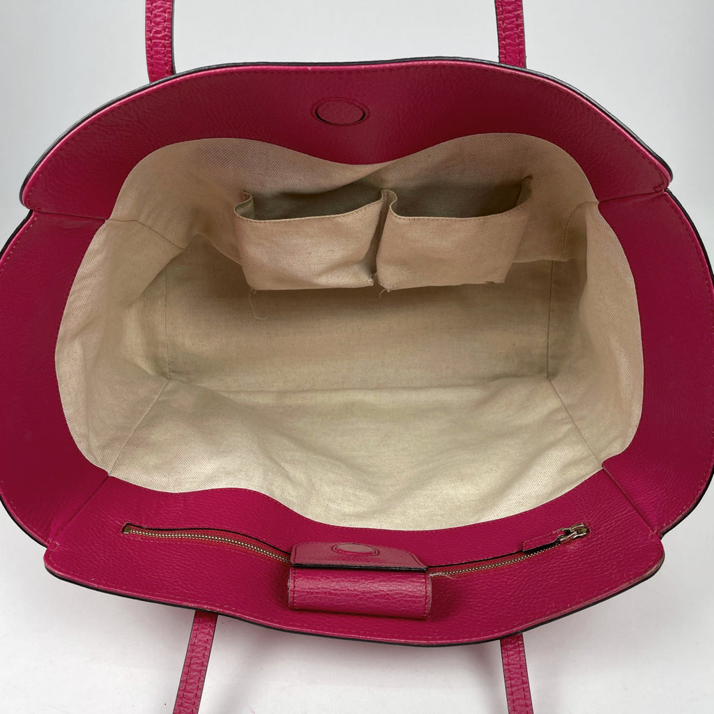 グッチ スウィング トートバッグ ロゴ ショルダーバッグ トートバッグ レザー ピンク 354397 レディース 【中古】brbag