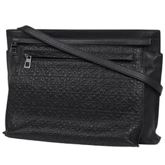 ロエベ アナグラム ショルダーバッグ 斜め掛け ショルダーバッグ レザー ブラック レディース 【中古】brbag
