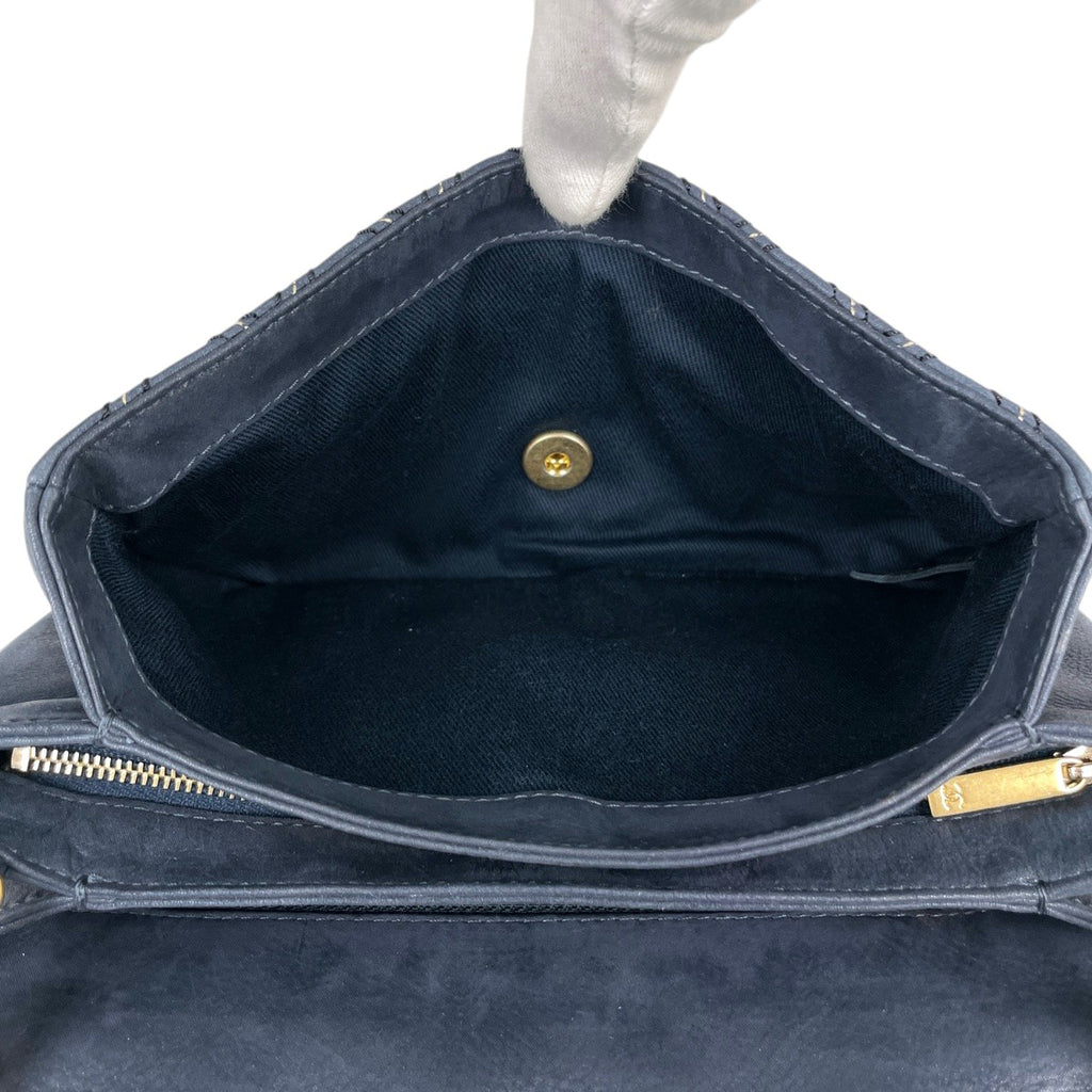 シャネル ココマーク チェーン ショルダーバッグ マトラッセ ショルダーバッグ ファブリック ブルー レディース 【中古】brbag