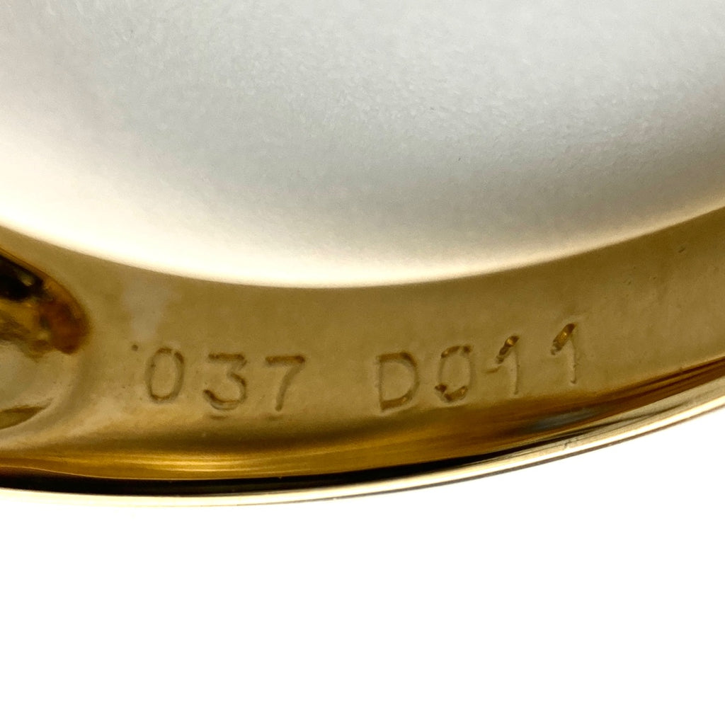 サファイア デザインリング YG イエローゴールド 指輪 リング 10号 K18 ダイヤモンド レディース 【中古】nbjwl