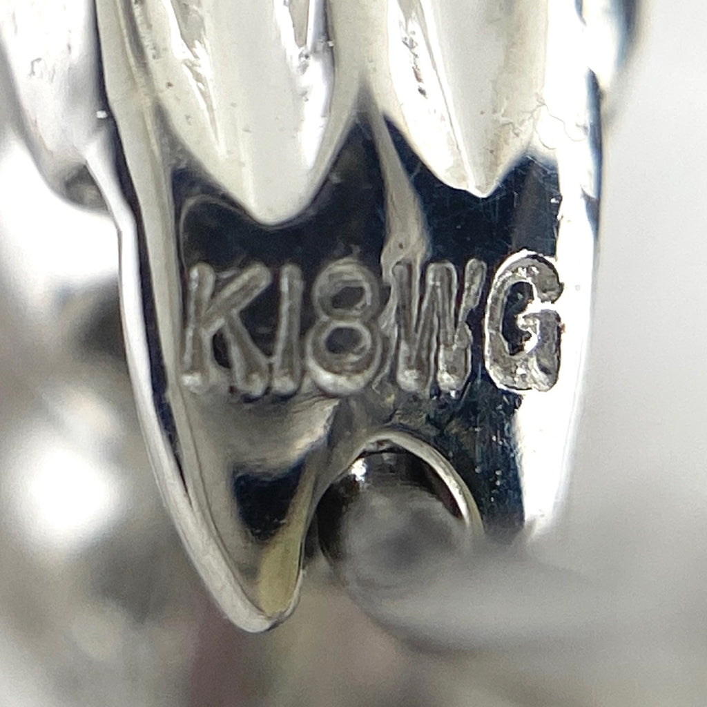 メレダイヤ デザインピアス WG ホワイトゴールド 2WAY イヤリング ピアス Pt900 ダイヤモンド レディース 【中古】nbjwl