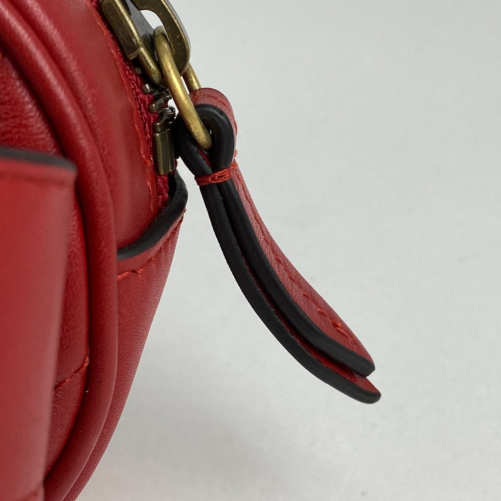 グッチ GGマーモント ウエストバッグ ベルトバッグ ボディバッグ レザー レッド 476434 レディース 【中古】brbag