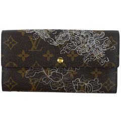 ルイ・ヴィトン ポルトフォイユ サラ 二つ折り 長財布 モノグラムダンテェル ブラウン アルジャン M95390 レディース 【中古】brbag