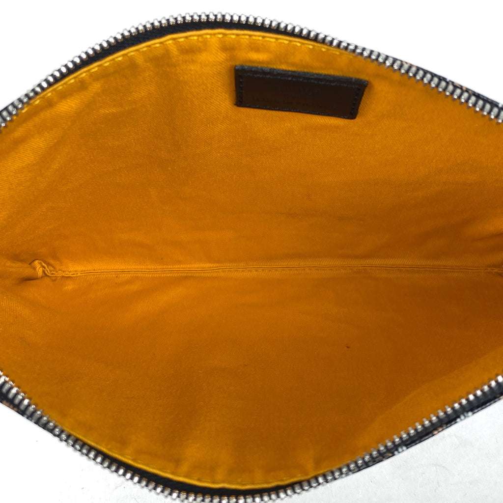 ゴヤール ロゴ クラッチバッグ クラッチバッグ コーティングキャンバス ブラック レディース 【中古】brbag