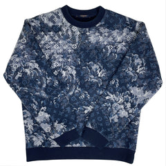 ルイ・ヴィトン モノグラム柄 トレーナー トップス スウェット コットン ネイビー レディース 【中古】brapp