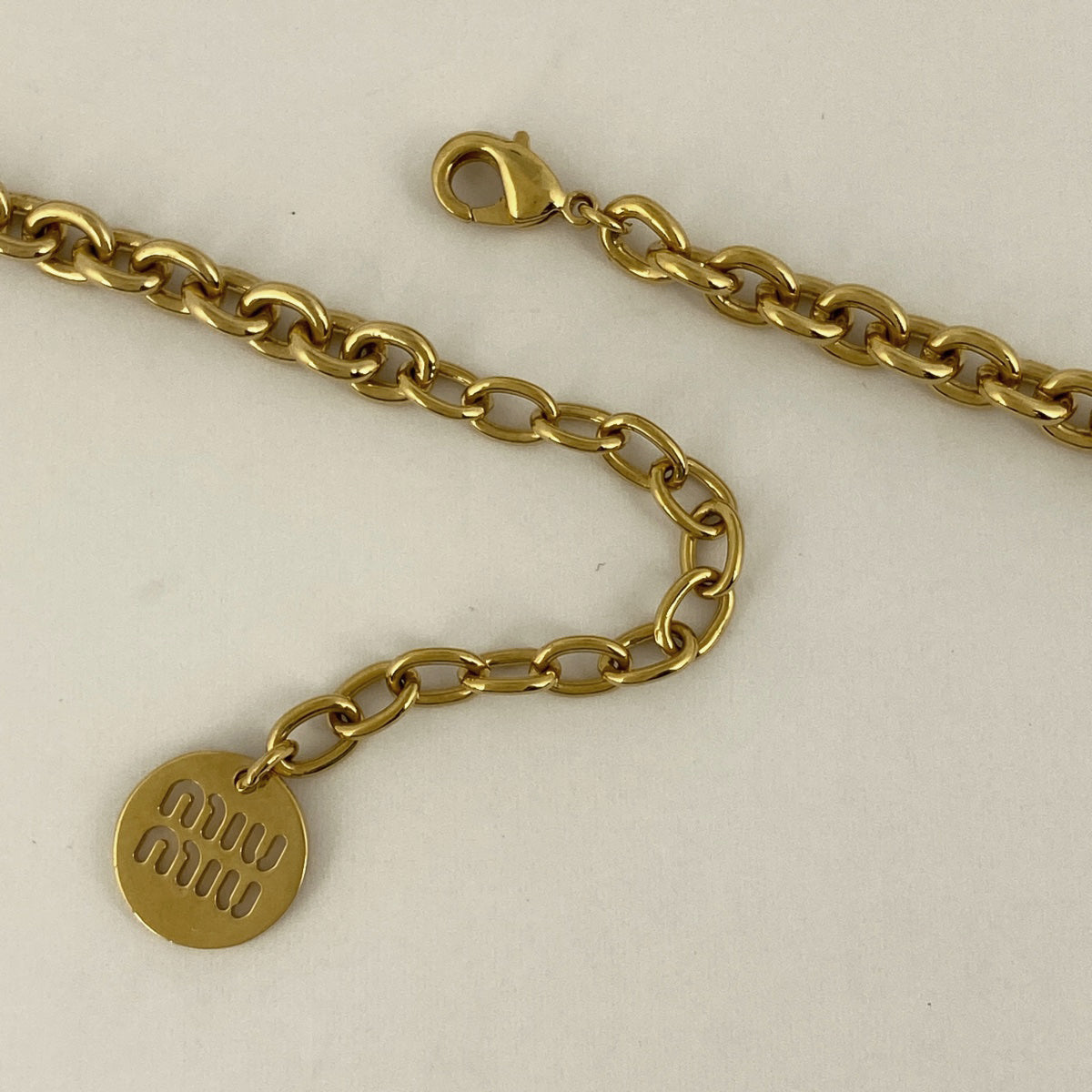 バイセル公式】ミュウ ミュウ ロゴ ネックレス チョーカー ネックレス