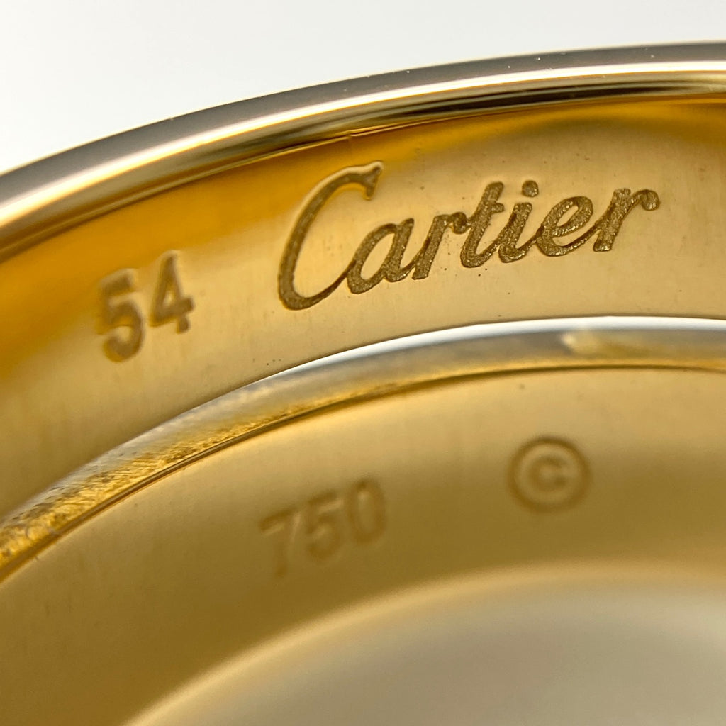 カルティエ パリ リング YG イエローゴールド 指輪 リング 14号 750 レディース 【中古】brjwl