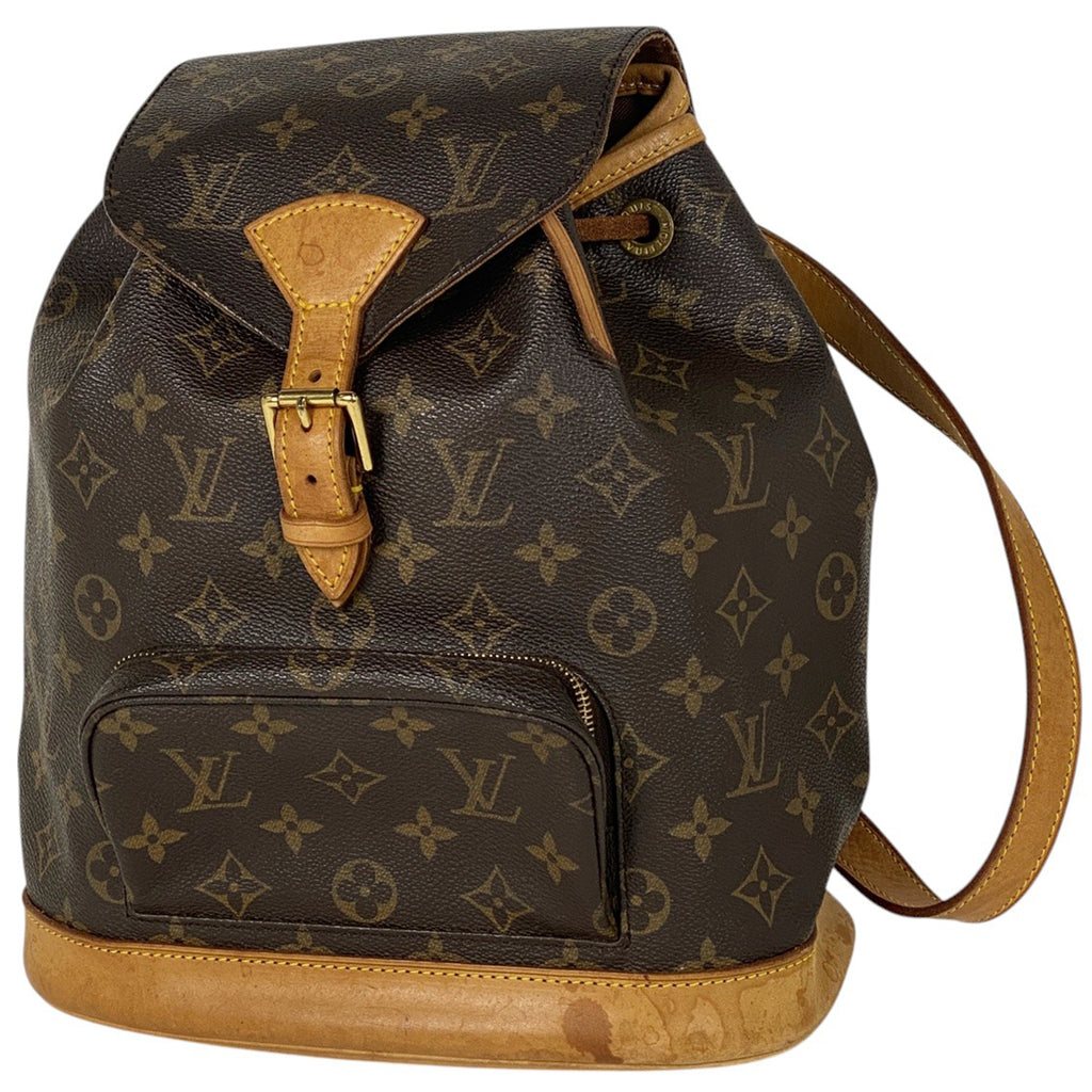 ルイ・ヴィトン モンスリ MM バックパック デイパック リュック モノグラム ブラウン M51136 レディース 【中古】brbag