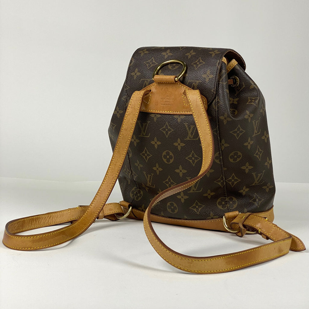 ルイ・ヴィトン モンスリ MM バックパック デイパック リュック モノグラム ブラウン M51136 レディース 【中古】brbag