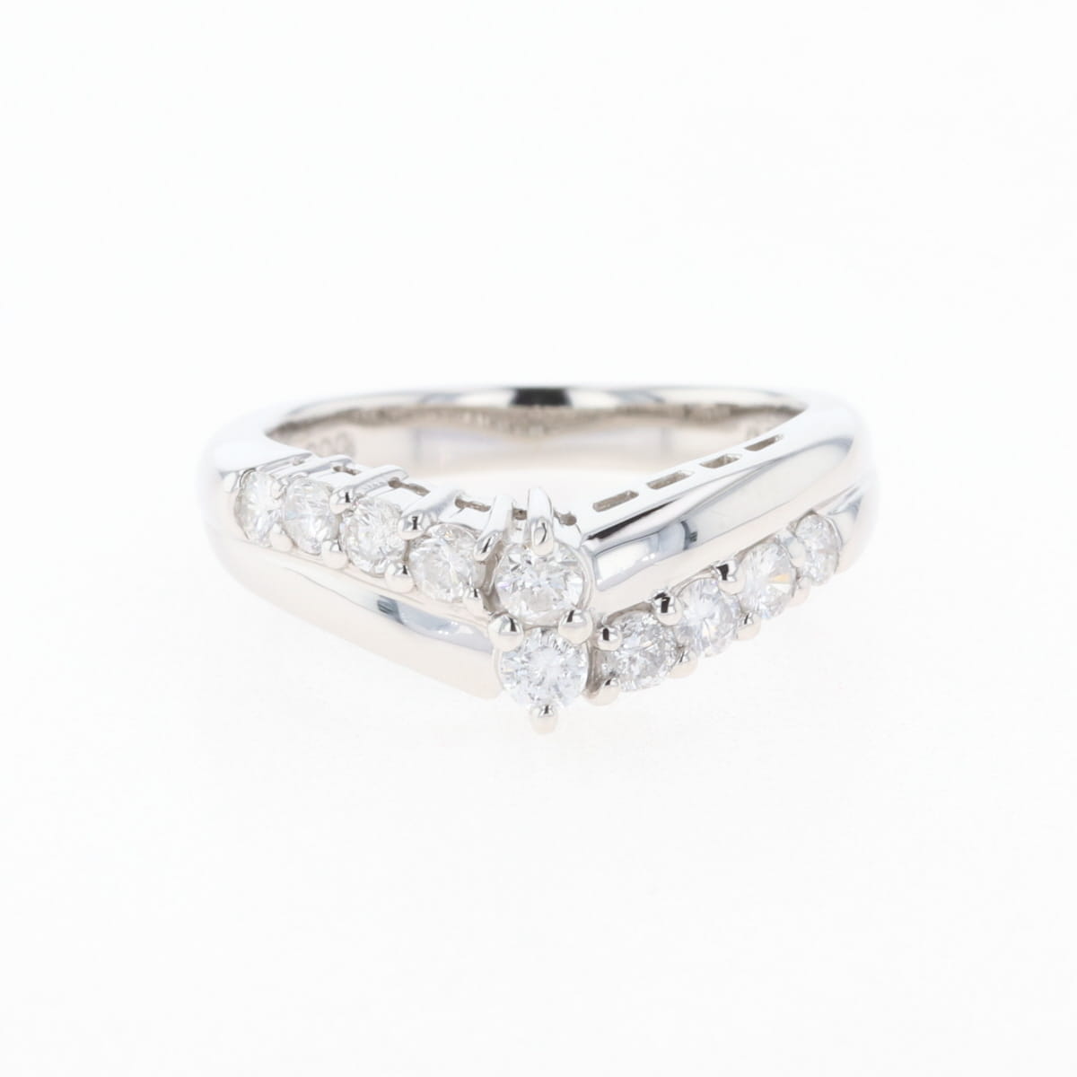 メレダイヤデザインリングプラチナリング指輪5.4g0.76CT10号pt900 メレダイヤ デザインリング プラチナ 指輪 リング 11.5号 Pt900