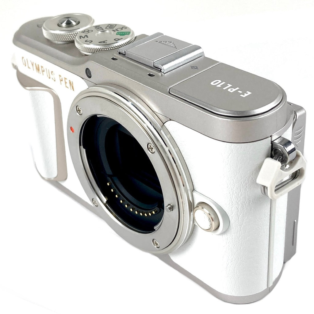 オリンパス OLYMPUS PEN E-PL10 ホワイト ＋ M.ZUIKO DIGITAL 40-150mm F4-5.6 R ED MSC シルバー デジタル ミラーレス 一眼カメラ 【中古】