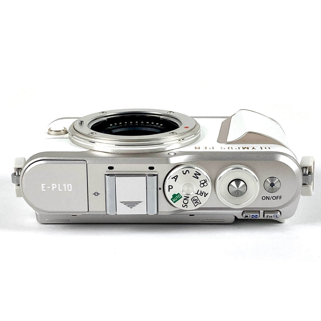 オリンパス OLYMPUS PEN E-PL10 ホワイト ＋ M.ZUIKO DIGITAL 40-150mm F4-5.6 R ED MSC シルバー デジタル ミラーレス 一眼カメラ 【中古】