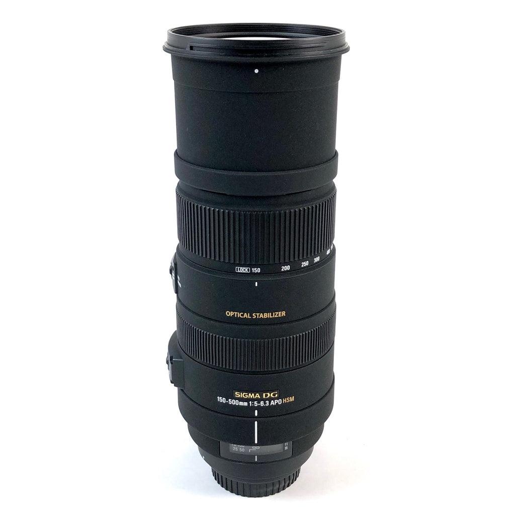 シグマ SIGMA APO 150-500mm F5-6.3DG OS HSM (キヤノンEF用) 一眼カメラ用レンズ（オートフォーカス） 【中古】